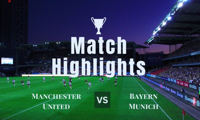 Manchester United vs Bayern Munich Latest highlights and score